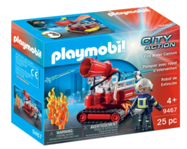 PLAYMOBIL 9467 Fire Water Canon - New Factory Sealed - Firefighters - £14.21 GBP