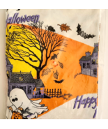 1980-90s Vintage Halloween Table Cloth Cover NEW C.A. Reed 52&quot; x 96&quot; BAGS1 - $729.04 MXN