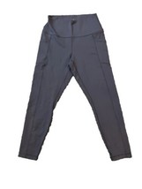 90 Degree By Relex Capri Leggings Women Large Gray Stretch Side Pockets ... - $18.69