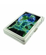 Earth Cervus Stag God Em1 Hip Silver Cigarette Case With Built In Lighte... - $12.95