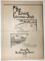 Elton John Christmas Single 1973 Original Full Page UK Ad 16x12 &quot; Poster - £6.37 GBP