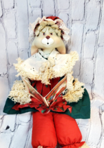 Vintage House of Lloyd Grannie Flo Bunny Ceramic Sitting Rabbit Christmas 1996 - £10.86 GBP