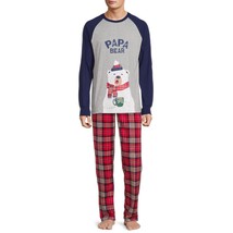 Jolly Jammies MENS - Little Bear Plaid Bears Christmas Pajama Set - SMALL - £15.84 GBP