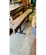Red Oak Handmade Live Edge Metal Leg Entryway or Sofa Table 48Lx29Hx14W - £1,090.35 GBP