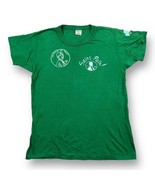 Vintage 70s Seco St Patricks Day Funny Ringer Single Stitch T Shirt Medi... - £27.23 GBP