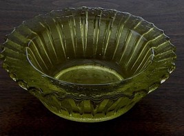 Great Vintage Light Green Color Textured Glass Bowl, Very Good Condition - £20.08 GBP