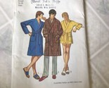 SIMPLICITY 9637 VINTAGE MENS FRONT WRAP ROBE PATTERN 2 LENGTHS SIZE SMAL... - £14.64 GBP