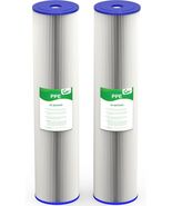 2 PACK 50 Micron 20x4.5" Whole House Filter fit ECP5-20BB, R30-20BB, SPC... - $34.60