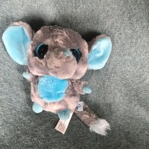 Yoohoo &amp; Friends Plush Gray &amp; Blue Small ELEPHANT Stuffed Animal – 5 inches high - £4.70 GBP