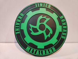 JINJER Patch Logo 3D Shelf/Wall Sign - Metal Band Collectible Decor - $23.99