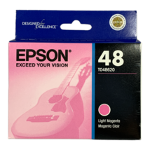 Genuine OEM Epson 48 Light Magenta Ink Cartridge Printer T048620 Stylus ... - £6.61 GBP