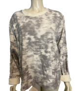 NWT Athleta White and Gray Farallon Printed Long Sleeve Sweatshirt Size 3X - $24.75 CAD