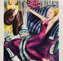 1940 Esquire Cartoon Barry Sexy Woman With Admirers Art Holidays HM2EE - $29.99