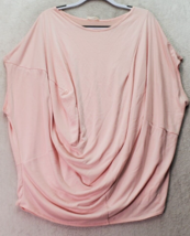 Easel Flowy Los Angeles Blouse Top Womens Large Pink Rayon Sleeveless Ro... - £17.64 GBP