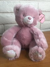 FAO Schwarz Sparklers Pink Teddy Bear 10 Inch -- Soft Plush -- New with Tags - £15.14 GBP