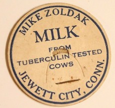 Vintage Milk Bottle Cap Mike Zoldak Jewett City Connecticut - $5.93