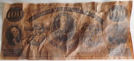 One Hundred Dollar VIRGINIA TREASURY NOTE Parchment 1862 Reproduction - £4.00 GBP