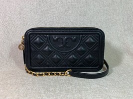 NEW Tory Burch Black Fleming Double Zip Mini Bag $398 - £299.50 GBP