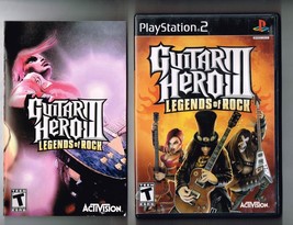 Guitar Hero III Legends Of Rock PS2 Game PlayStation 2 CIB - £15.26 GBP