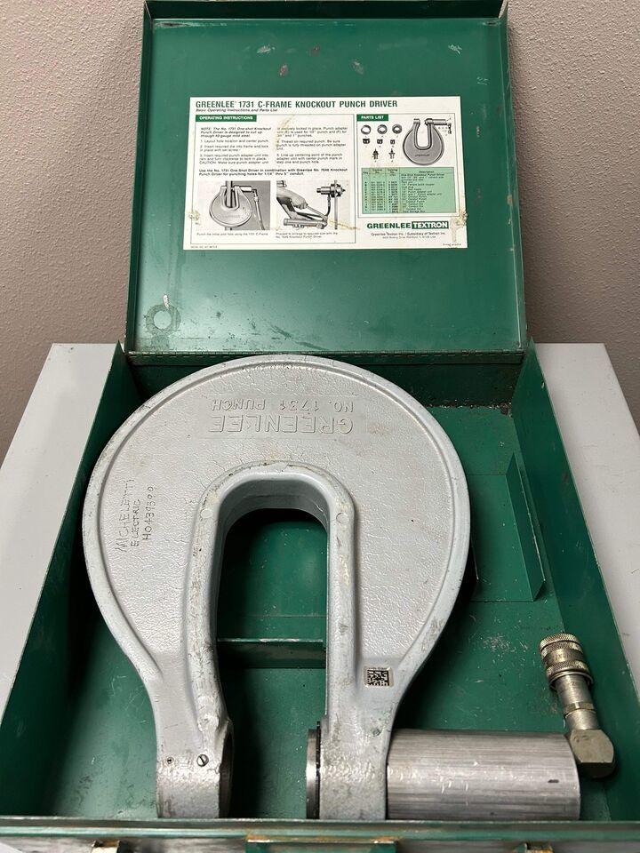 Greenlee 1731 C-frame Knockout Punch Driver - $743.33