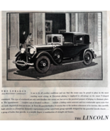 1930 Lincoln Lebaron Advertisement Automobilia Cabriolet All Weather DWWW10 - $39.99