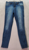 Jessica Simpson Jeans Womens Size 27 Blue Denim Medium Wash Ankle Zip Skinny Leg - £18.12 GBP