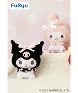 Japan My Melody&amp;Kuromi Fuwa Fuwa Ribbon Plush Doll (2pc set) - 19cm Birt... - $1,404.98 MXN