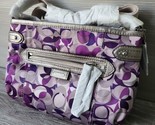 Coach F49443 Daisy Kaleidoscope Print Swingpack Multicolor Purple Silver... - £95.54 GBP