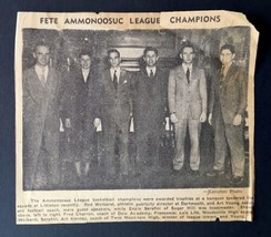 Vintage Newspaper Clipping Fete Ammonoosuc League Champions Basketball - $5.00