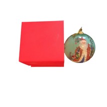 Li Bien 2019 Santa Claus Large Glass 4&quot; Ornament Pier 1 W/Gift Box - £18.47 GBP