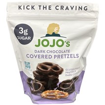 JOJO&#39;s Dark CHOCOLATE Covered Pretzels Gluten Free  12 oz  3g Sugar - $20.93