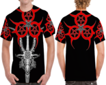 Goat head satanic  mens printed t shirt tee thumb155 crop