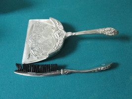 ANTIQUE 9.25 CANDLE ANGEL SNUFFER -  TABLE BREAD CRUMBS BRUSH GODINGER  ... - $53.19