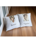 Personalized Embroidered Accent Pillow Set Throw Pillow Set Anniversary ... - £27.51 GBP