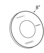 Remodel Plate 8&quot; Round Chrome Finish - Fits Delta, Moen &amp; Others - €24,14 EUR