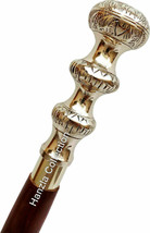 Vintage Style Nautical Brass Handle Designer Canes~Antique Wooden Walkin... - £22.17 GBP