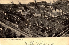 1908 View of Steel Car Plant Buildings Berwick Pennsylvania PA UDB Postc... - £5.47 GBP