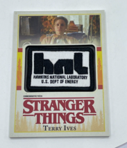 Stranger Things season 1 Terry Ives Commemorative Patch Card 2018 Topps P-TI - £5.99 GBP