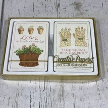 Creative Papers C.R. Gibson In The Garden Gardening Flowers Playing Card... - £6.25 GBP