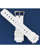 Casio Man&#39;s 26/16mm White Resin Watch band 10292804 - $48.51