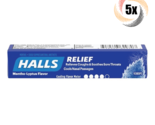 5x Packs HALLS Relief Mentho-Lyptus Sore Throat Cough Drops ( 9 Drops Pe... - $13.67