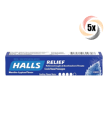 5x Packs HALLS Relief Mentho-Lyptus Sore Throat Cough Drops ( 9 Drops Pe... - €11,98 EUR