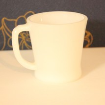 WHITE MILK GLASS COFFEE MUG - ANCHOR HOCKING - FIRE KING - Made in USA - $7.99