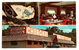 Cherokee Trading Post Restaurant Handmade Indian Goods WV Postcard c1970s - £3.73 GBP