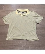 Greg Norman Tasso Elba Five Iron Play Dry  Men Polo Shirt Size L Yellow ... - $14.00