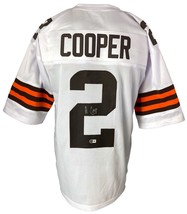 Amari Cooper Cleveland Signed White Football Jersey BAS ITP - £115.29 GBP