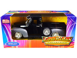 1953 Chevrolet 3100 Pickup Truck Black and Gray &quot;Low Rider Collection&quot; 1/24 Diec - $42.27