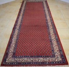 3&#39;7 x 10&#39;6 Vintage Semi Antique Handmade Oriental Wool Carpet Runner Rug 4 x 11 - £493.60 GBP