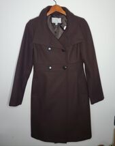 Winter Coat Old Navy Wool Blend Double Breasted Lined Brown  Size Small ... - $42.80