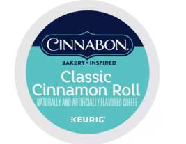 CINNABON CLASSIC CINNAMON ROLL FLAVORED COFFEE KCUPS 12 CT - $16.49